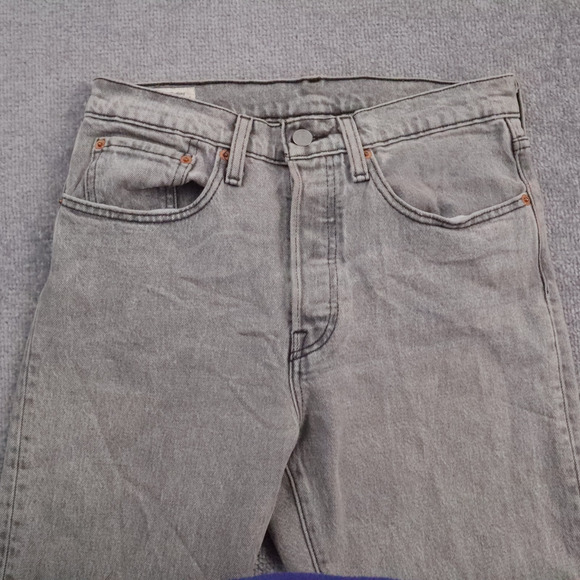 Levi's 501 Red Tab 26x28 Inseam 27 Gray Denim Jeans - Picture 8 of 13